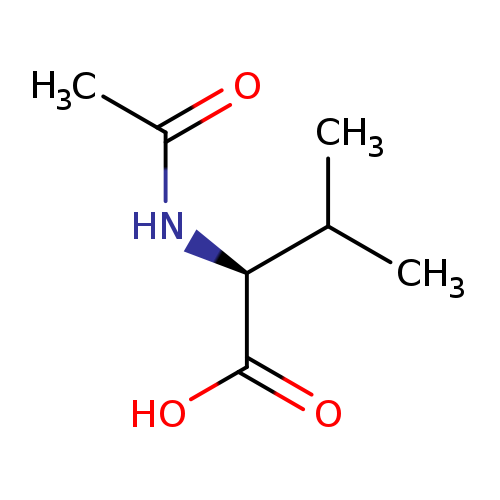 CC(=O)N[C@H](C(=O)O)C(C)C	C7H13NO3