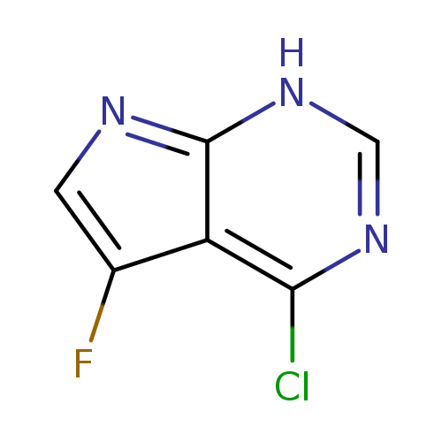 Fc1cnc2c1c(Cl)nc[nH]2