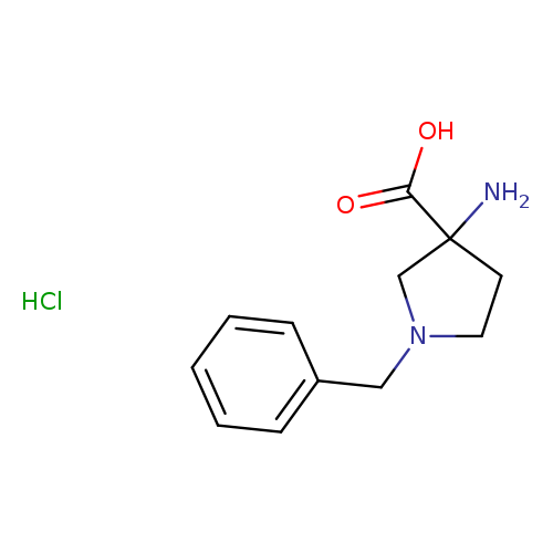OC(=O)C1(N)CCN(C1)Cc1ccccc1.Cl