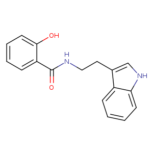 O=C(c1ccccc1O)NCCc1c[nH]c2c1cccc2