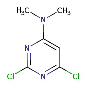 Clc1nc(Cl)nc(c1)N(C)C