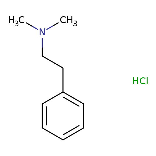 CN(CCc1ccccc1)C.Cl