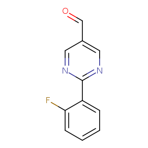 O=Cc1cnc(nc1)c1ccccc1F