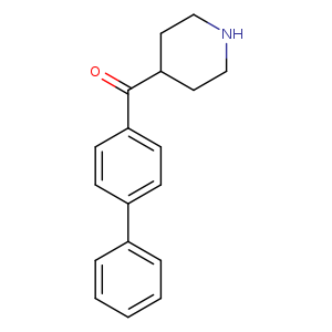 O=C(c1ccc(cc1)c1ccccc1)C1CCNCC1