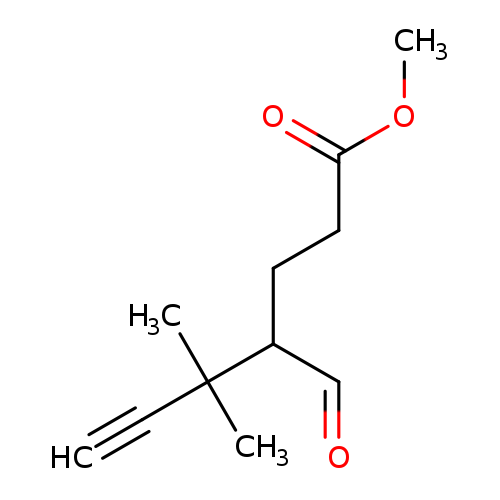 O=CC(C(C#C)(C)C)CCC(=O)OC