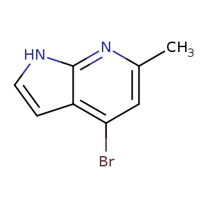 Cc1cc(Br)c2c(n1)[nH]cc2