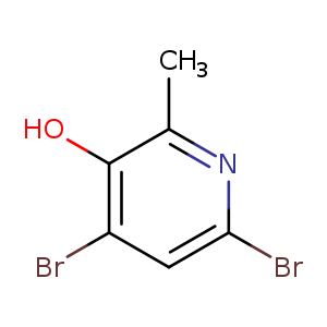 Brc1cc(Br)c(c(n1)C)O
