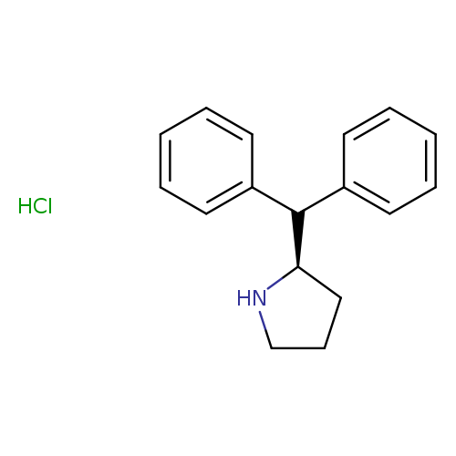 C1CN[C@H](C1)C(c1ccccc1)c1ccccc1.Cl