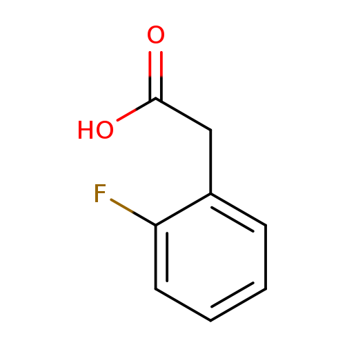 OC(=O)Cc1ccccc1F