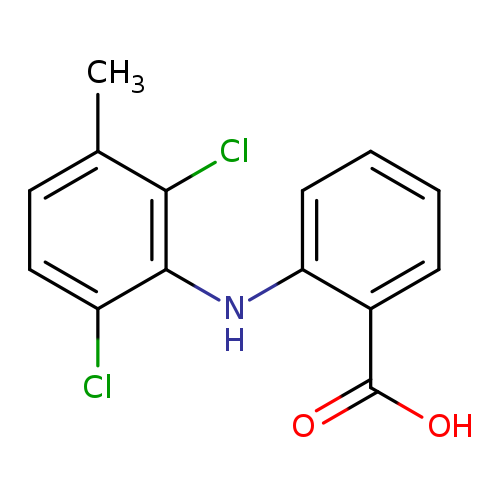 OC(=O)c1ccccc1Nc1c(Cl)ccc(c1Cl)C