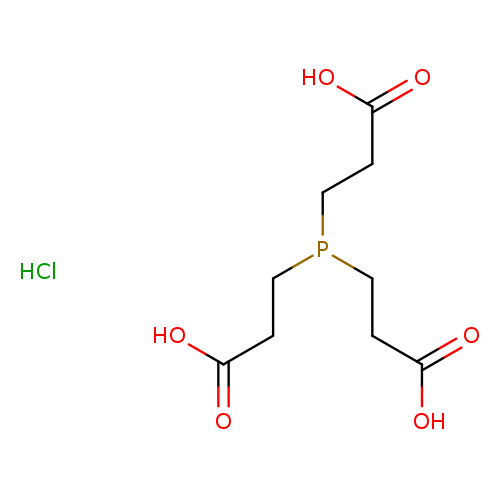 OC(=O)CCP(CCC(=O)O)CCC(=O)O.Cl