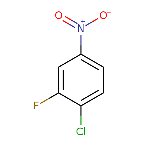 [O-][N+](=O)c1ccc(c(c1)F)Cl