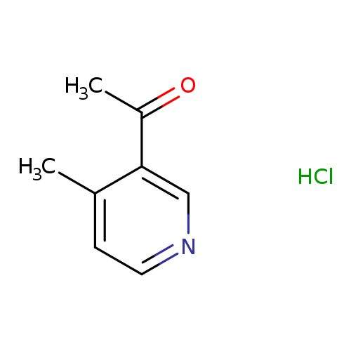 CC(=O)c1cnccc1C.Cl