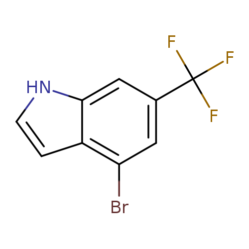 Brc1cc(cc2c1cc[nH]2)C(F)(F)F