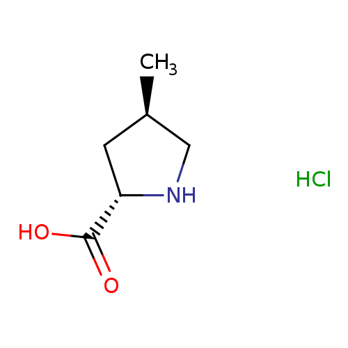 C[C@@H]1C[C@H](NC1)C(=O)O.Cl