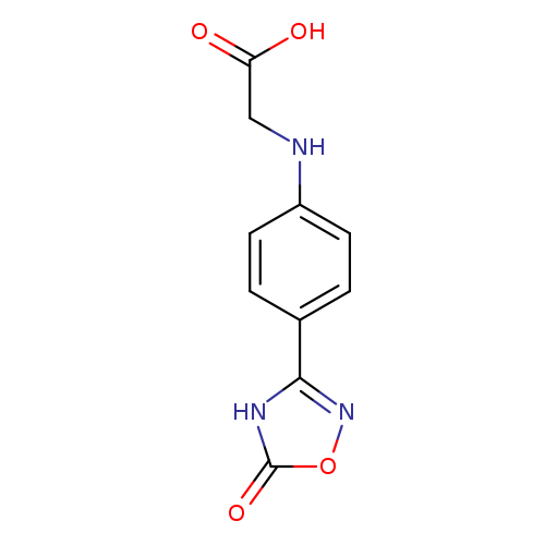 OC(=O)CNc1ccc(cc1)c1noc(=O)[nH]1