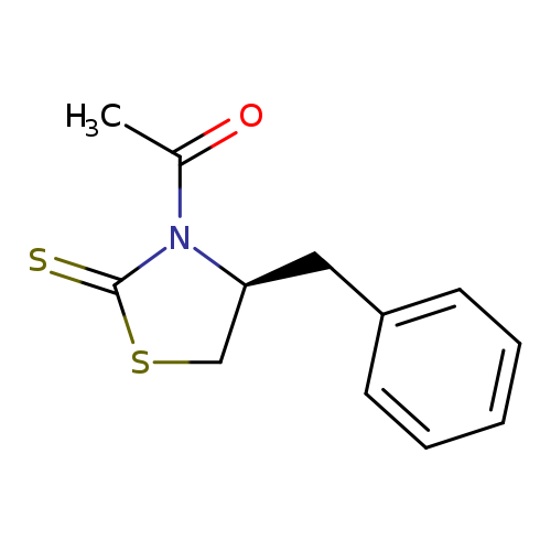 CC(=O)N1[C@H](CSC1=S)Cc1ccccc1