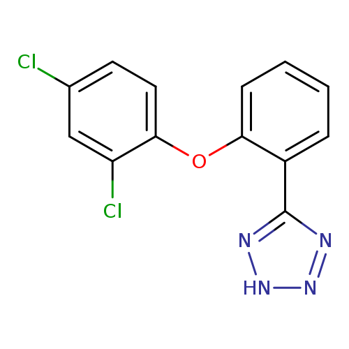 Clc1ccc(c(c1)Cl)Oc1ccccc1c1nn[nH]n1