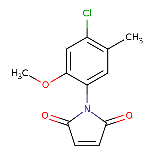 COc1cc(Cl)c(cc1N1C(=O)C=CC1=O)C
