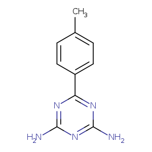 Cc1ccc(cc1)c1nc(N)nc(n1)N