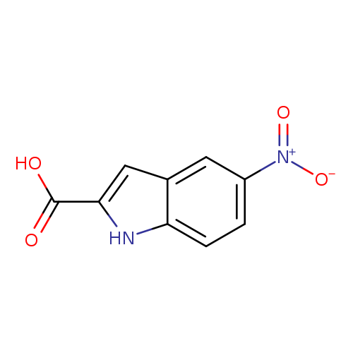 OC(=O)c1cc2c([nH]1)ccc(c2)[N+](=O)[O-]