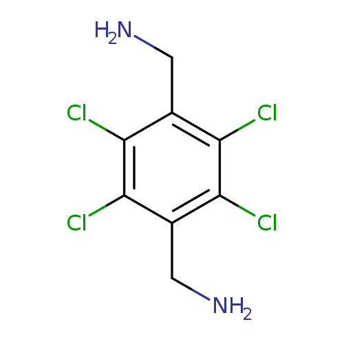 NCc1c(Cl)c(Cl)c(c(c1Cl)Cl)CN