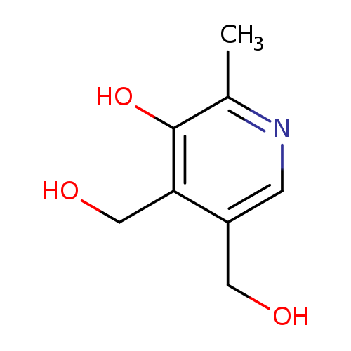 OCc1c(CO)cnc(c1O)C