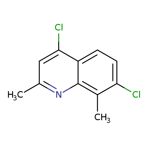 Cc1cc(Cl)c2c(n1)c(C)c(cc2)Cl