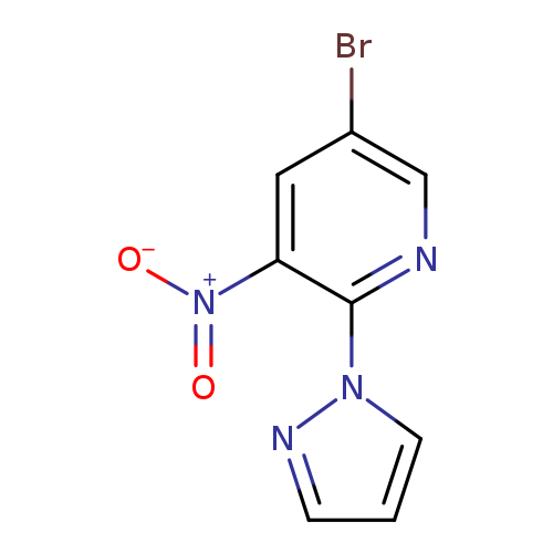 Brc1cnc(c(c1)[N+](=O)[O-])n1cccn1
