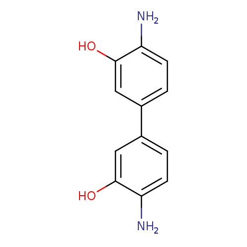 Nc1ccc(cc1O)c1ccc(c(c1)O)N
