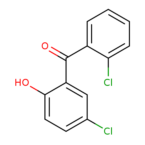 Clc1ccc(c(c1)C(=O)c1ccccc1Cl)O