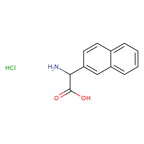 OC(=O)C(c1ccc2c(c1)cccc2)N.Cl