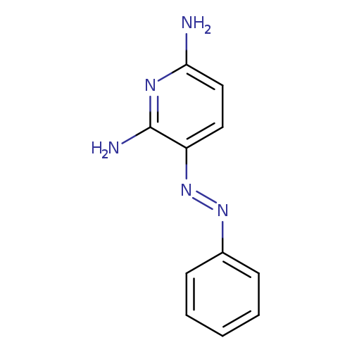 Nc1ccc(c(n1)N)/N=N/c1ccccc1