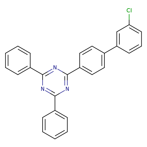 Clc1cccc(c1)c1ccc(cc1)c1nc(nc(n1)c1ccccc1)c1ccccc1