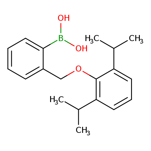 OB(c1ccccc1COc1c(cccc1C(C)C)C(C)C)O