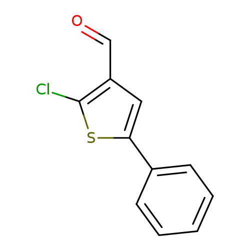 O=Cc1cc(sc1Cl)c1ccccc1