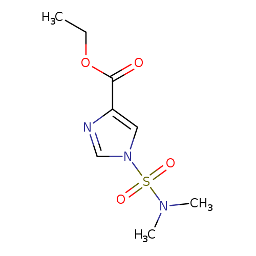 CCOC(=O)c1ncn(c1)S(=O)(=O)N(C)C