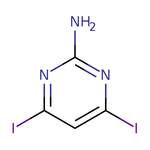 Ic1cc(I)nc(n1)N