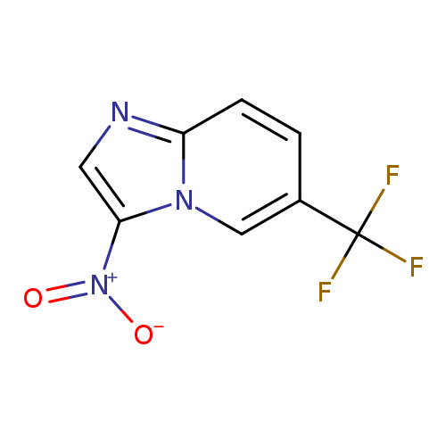 [O-][N+](=O)c1cnc2n1cc(cc2)C(F)(F)F