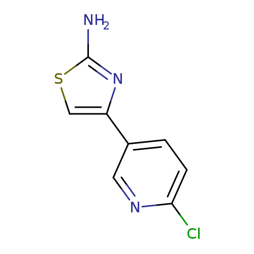 Clc1ccc(cn1)c1csc(n1)N