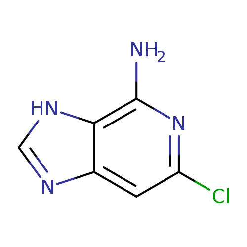 Clc1nc(N)c2c(c1)nc[nH]2