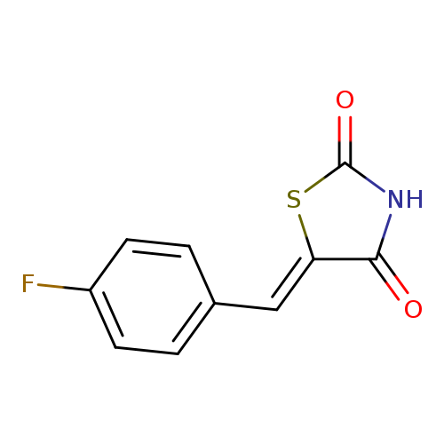 O=C1NC(=O)S/C/1=Cc1ccc(cc1)F