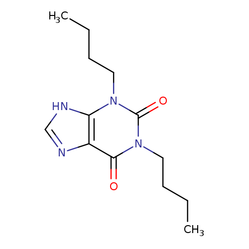 CCCCn1c(=O)c2nc[nH]c2n(c1=O)CCCC