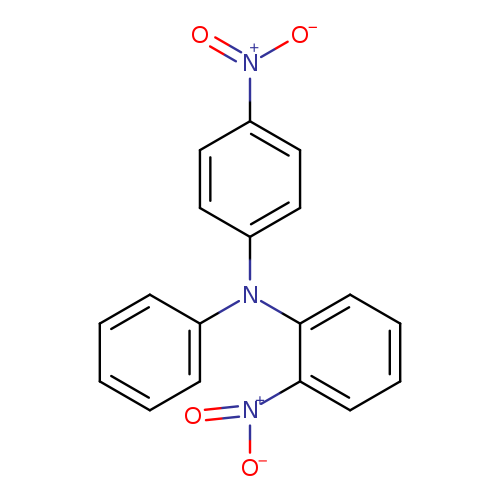 [O-][N+](=O)c1ccc(cc1)N(c1ccccc1[N+](=O)[O-])c1ccccc1