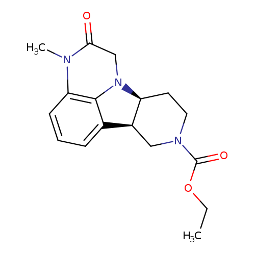 CCOC(=O)N1CC[C@H]2[C@@H](C1)c1cccc3c1N2CC(=O)N3C