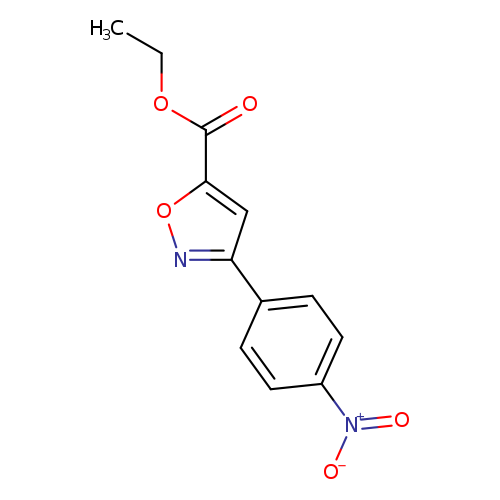 CCOC(=O)c1onc(c1)c1ccc(cc1)[N+](=O)[O-]