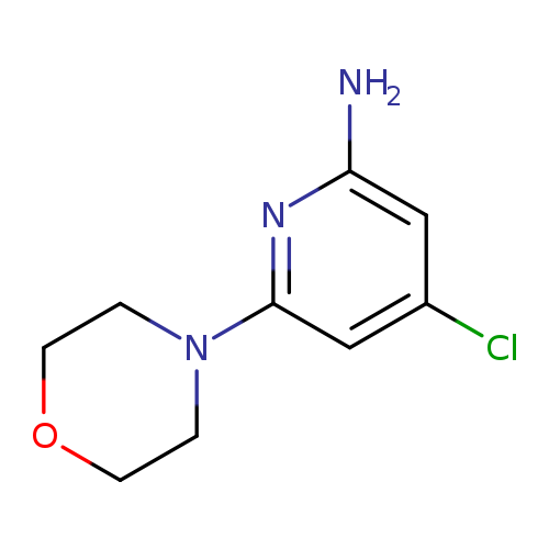 Clc1cc(N)nc(c1)N1CCOCC1