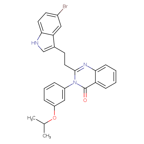 CC(Oc1cccc(c1)n1c(CCc2c[nH]c3c2cc(Br)cc3)nc2c(c1=O)cccc2)C