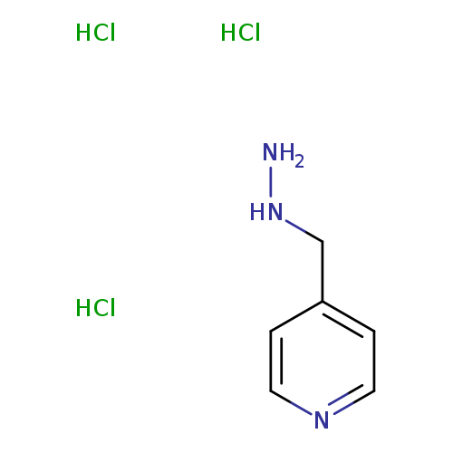 NNCc1ccncc1.Cl.Cl.Cl