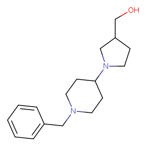 OCC1CCN(C1)C1CCN(CC1)Cc1ccccc1